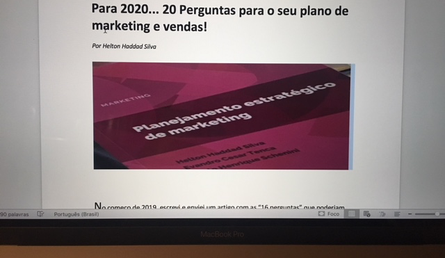 Para 2020... 20 Perguntas para o seu plano de marketing e vendas!